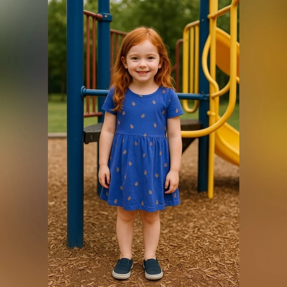 Old Navy Blue and Gold Sundress